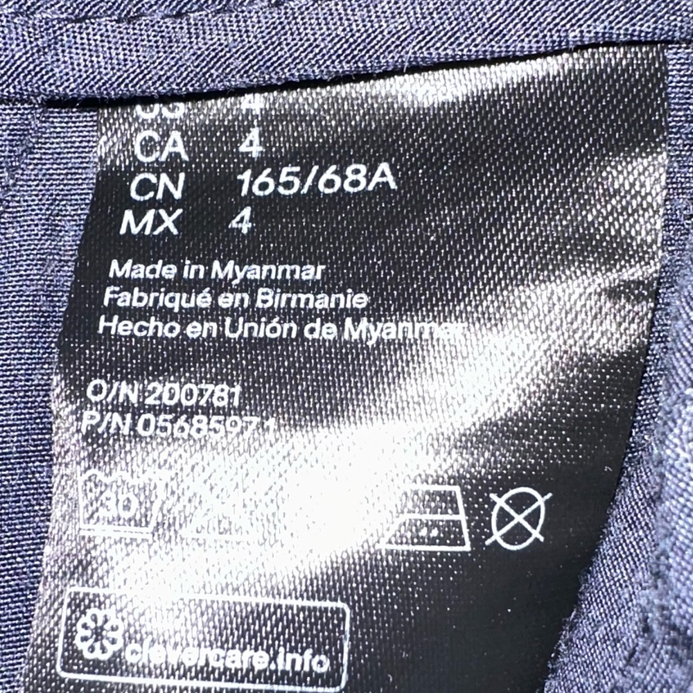 H&M Dark Blue Women's Trousers - Picture 4 of 4